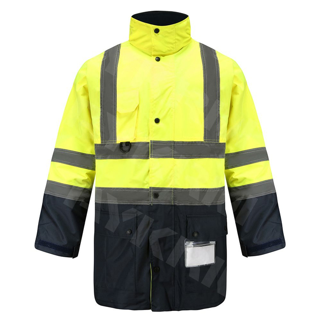Aykrm Warnschutzjacken f&uuml;r Herren, 5-in-1, reflektierende Winterjacke, wasserdichter Mantel (AC1-012)